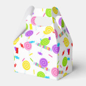 Lollipop en Snoep Sweet Treat Favor Dozen Bedankdoosjes (Voorkant Zijde)