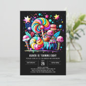 Lollipop Fantasy Verjaardag Kaart (Staand voorkant)