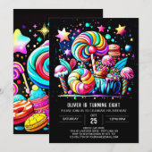 Lollipop Fantasy Verjaardag Kaart (Voorkant / Achterkant)