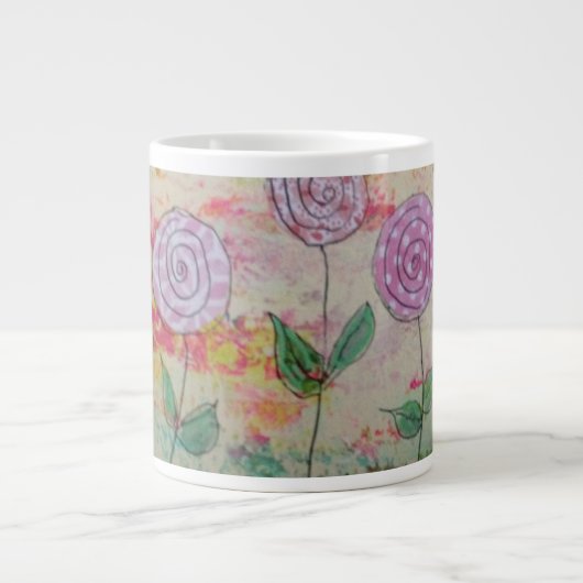 Lollipop Flowers Grote Koffiekop (Voorkant)