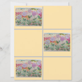 Lollipop Flowers Scrapbook Paper