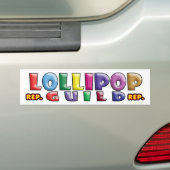 Lollipop Gilde Bumpersticker (Op auto)