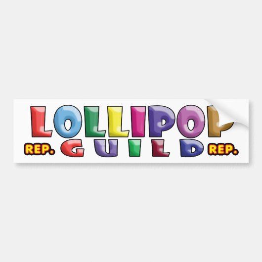 Lollipop Gilde Bumpersticker (Voorkant)