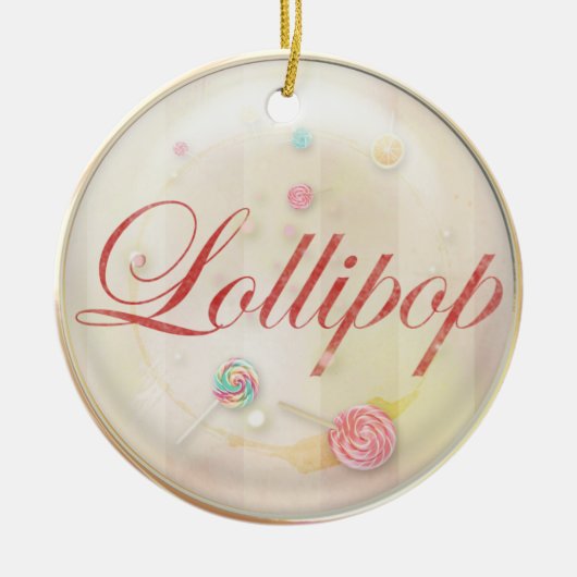 Lollipop Keramisch Ornament (Voorkant)