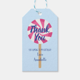 Lollipop Kinder dank u Cadeaulabel