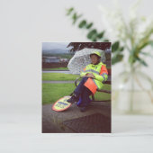 Lollipop Lady Briefkaart (Staand voorkant)