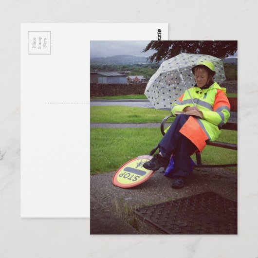 Lollipop Lady Briefkaart (Voorkant / Achterkant)