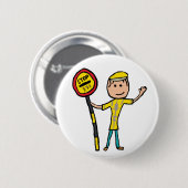 Lollipop Lady Ronde Button 5,7 Cm (Voorkant /achterkant)
