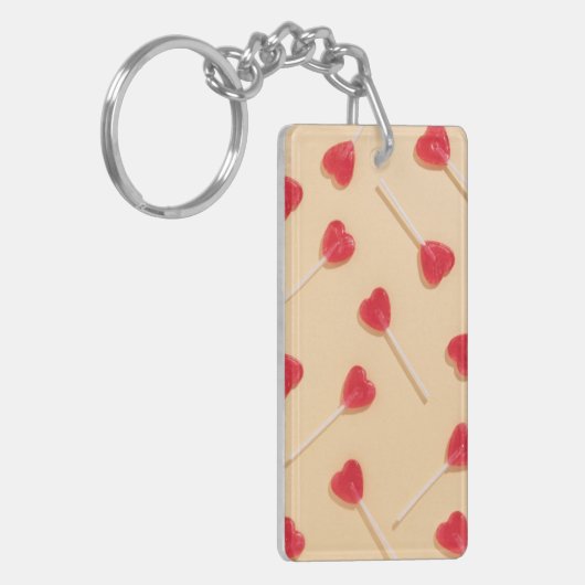Lollipop-liefde Sleutelhanger (Voorkant Links)