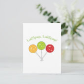Lollipop Lollipop Briefkaart (Staand voorkant)
