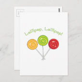 Lollipop Lollipop Briefkaart (Voorkant / Achterkant)