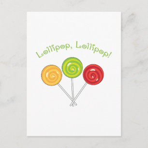 Lollipop Lollipop Briefkaart