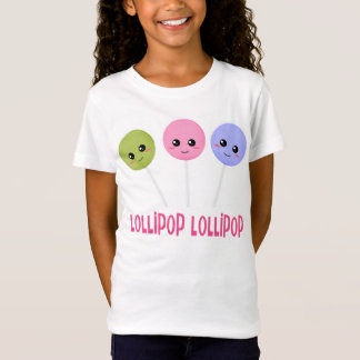 Lollipop Lollipop Groene roze Paarse Kawaii Style T-shirt