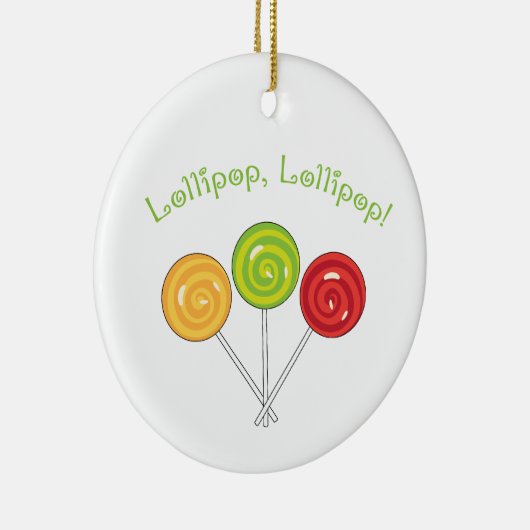 Lollipop Lollipop Keramisch Ornament (Rechts)