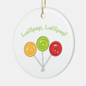 Lollipop Lollipop Keramisch Ornament (Links)