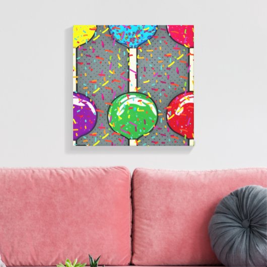 Lollipop Love Canvas Afdruk (Insitu (Woonkamer))
