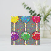 Lollipop Love Feestdagenkaart (Staand voorkant)