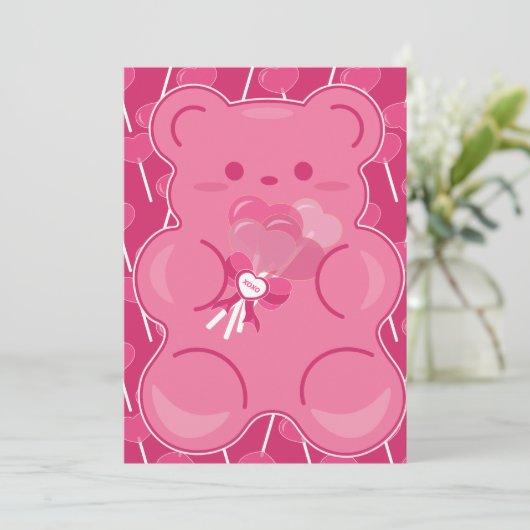 Lollipop Love Kaart (Staand voorkant)