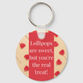 Lollipop love metal sleutelhanger (Achterkant)