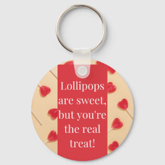 Lollipop love metal sleutelhanger