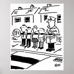 Lollipop Man gebruikt Lollipop om een barrière te  Poster