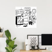 Lollipop Man Geniet Van Karaoke Poster (Thuiskantoor)
