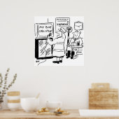 Lollipop Man Geniet Van Karaoke Poster (Keuken)