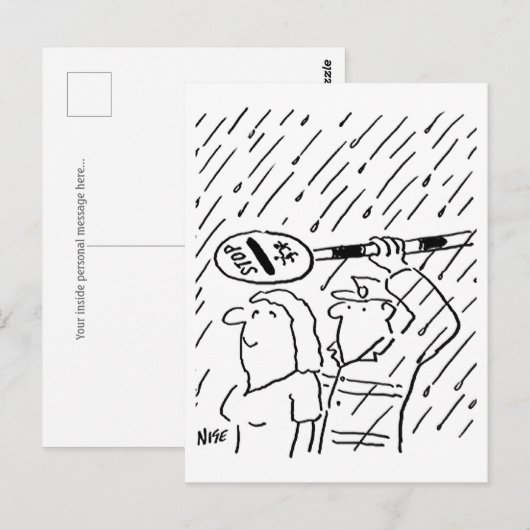 Lollipop-Man is chivaloir Briefkaart (Voorkant / Achterkant)