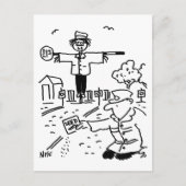 Lollipop Man is Gardening Briefkaart (Voorkant)