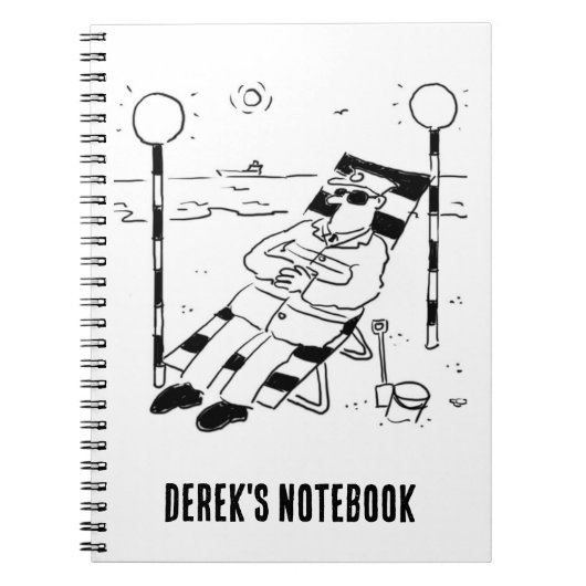 Lollipop Man is Zonnebaden. Surreal Notitieboek (Voorkant)