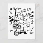 Lollipop Man koelt zijn ontbijt Briefkaart (Voorkant)