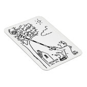 Lollipop Man redt een bal in een boom. grappig Magneet (Rechterzijde)