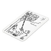 Lollipop Man redt een bal in een boom. grappig Magneet (Linkerzijde)