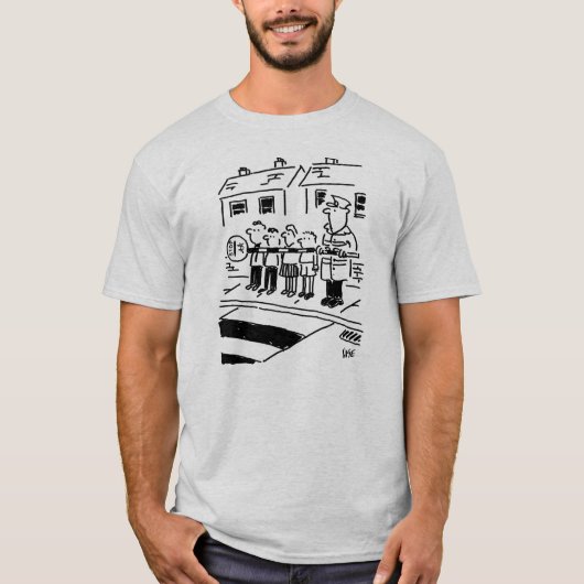 Lollipop Man regelt schoolkinderen met Lollipop T-shirt (Voorkant)