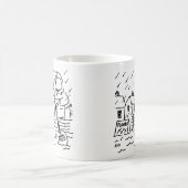 Lollipop-Man roeiboot in overstroming met een Loll Koffiemok (Center)