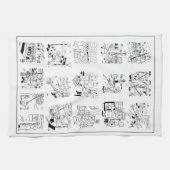 Lollipop Man Selectie van Grappige Cartoons op een Theedoek (Horizontaal)