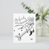 Lollipop-Man speelt Snooker af Briefkaart (Staand voorkant)