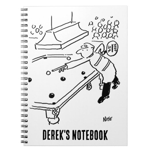 Lollipop-Man speelt Snooker af Notitieboek (Voorkant)