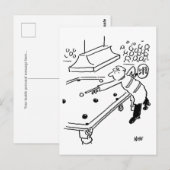 Lollipop Man speelt snooker Briefkaart (Voorkant / Achterkant)