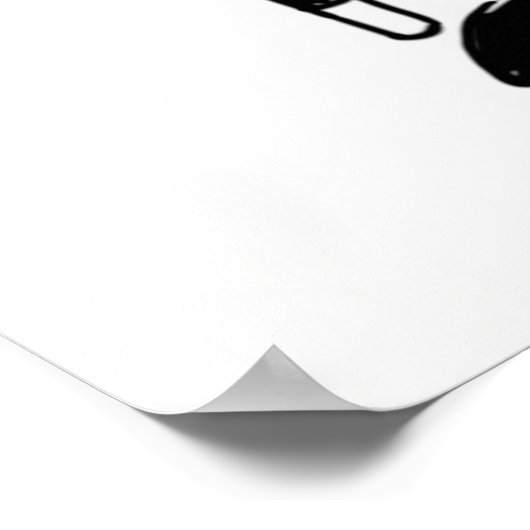 Lollipop Man Sunbathing in a Surreal Illustration Poster (Hoek)