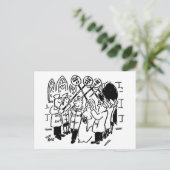 Lollipop Man trouwt met de Garde der Briefkaart (Staand voorkant)