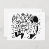 Lollipop Man trouwt met de Garde der Briefkaart (Voorkant / Achterkant)