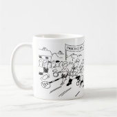 Lollipop Man Unfair Advantage Pancake Race Koffiemok (Links)