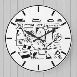 Lollipop-Mannen spelen Tennis Grote Klok