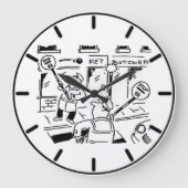 Lollipop-Mannen spelen Tennis Grote Klok (Voorkant)