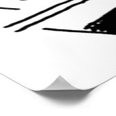 Lollipop-Mannen spelen Tennis Poster (Hoek)