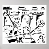 Lollipop-Mannen spelen Tennis Poster (Voorkant)