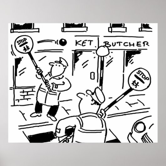 Lollipop-Mannen spelen Tennis Poster (Voorkant)