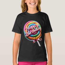 Lollipop met een glanzende boog t-shirt