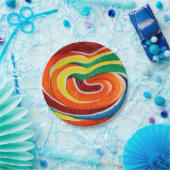 Lollipop Paper-Borden Papieren Bordje (Feest)
